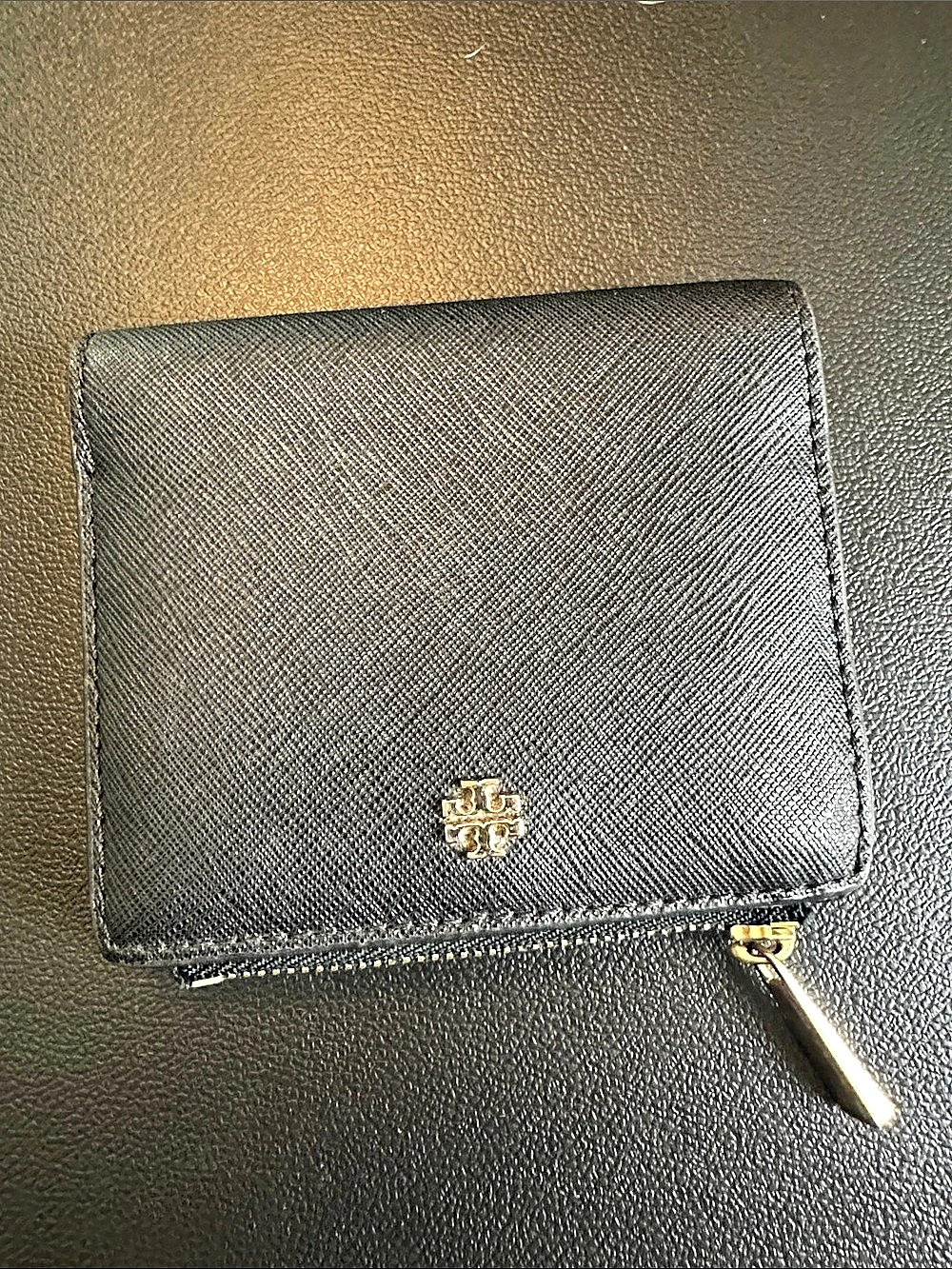 Tory Burch Robinson Mini Wallet Black